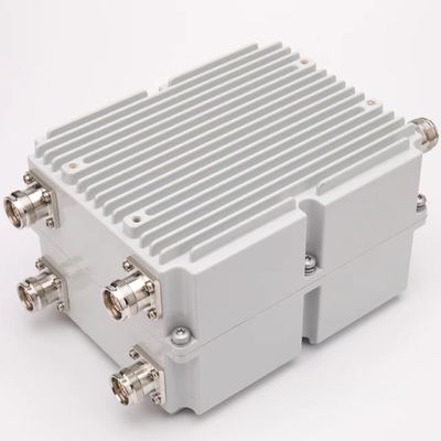 Dual-Band Low Pim Combiner 617-2690MHz 3300-3800MHz 4.3-10-F DIN-F Rood Indoor/Outdoor IP65
