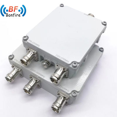 Innen/buiten IP65 698-2700MHz 4.3-10-F DIN-F RF combinator met compacte verpakkingsgrootte