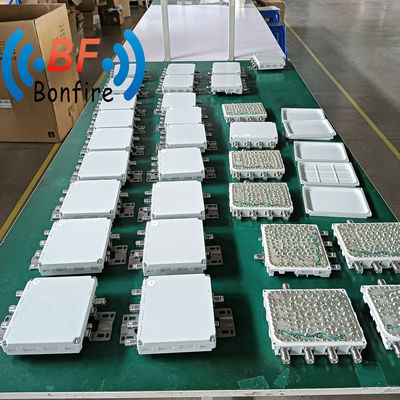 4.3-10f DIN-F Interface RF Quadplexer Multiplexer voor 698-960/1710-1880/1920-2170/2600-3800MHz