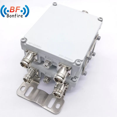 Dual-band 1710-2170MHz 2300-2690MHz DIN Female Twin-Duplexer voor de totale projectlevering