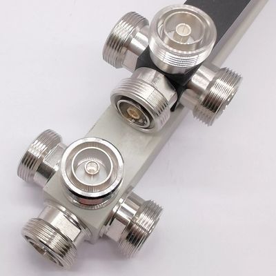 Multiband 2/3/4 Way High Power Splitter 350-3800MHz DIN-F voor verbeterde signaalsplitsing