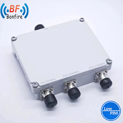 Low Pim Combiner VHF UHF Band Duplexer voor netwerkdekking van 1710-2170MHz 2300-2690MHz