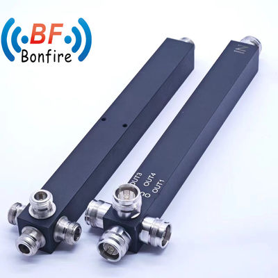 IP65 Low Pim RF 4 Way Reactive Power Splitter Divider Package Bruto gewicht 1.100kg