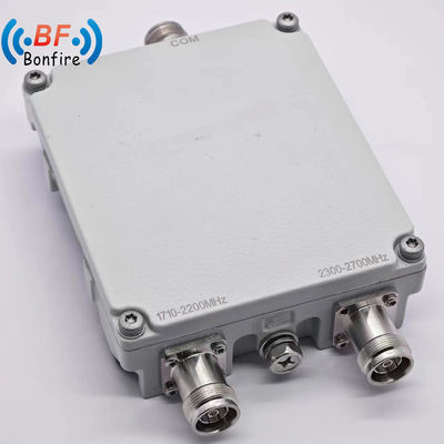 2300-2400 2500-2700MHz Low Pim -150dbc RF Triplexer met N/4.3-10 connector en DIN-F interface