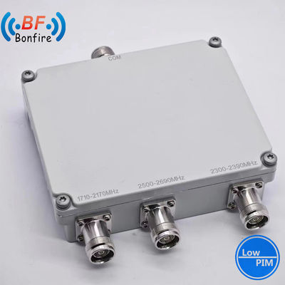 2300-2400 2500-2700MHz Low Pim -150dbc Triplexer RF Diplexer Twin Diplexer RF Dual Band Combiner met 4.3-10-F Connector