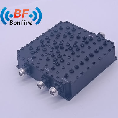 HLQ-XXXXX Tri-Band Combiner 1710-1880 1920-2170 3300-3700MHz met 4.3-10-F DIN-F N-F