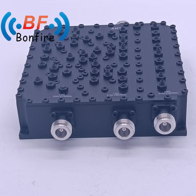 HLQ-XXXXX Tri-Band Combiner 1710-1880 1920-2170 3300-3700MHz met 4.3-10-F DIN-F N-F