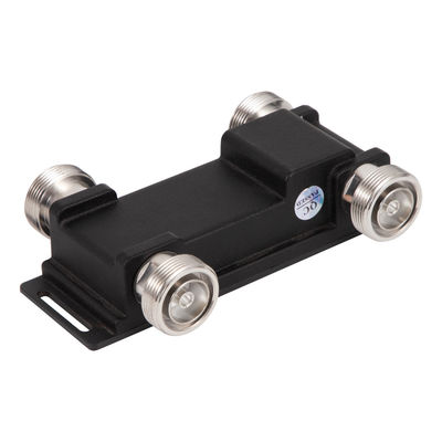 Hybride koppeling 2 in 2 uit 698-4000MHz DIN-F voor combinatie van signaal in breed frequentiebereik