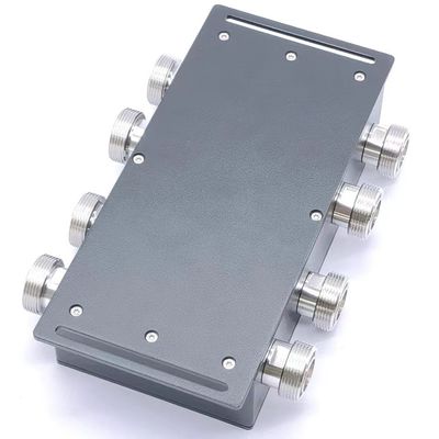 Hybride combinator Hybride koppel 4 in 4 uit 698-3800MHz DIN-F met DIN-F-interface
