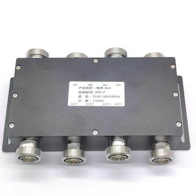 Hybride combinator Hybride koppel 4 in 4 uit 698-3800MHz DIN-F met DIN-F-interface