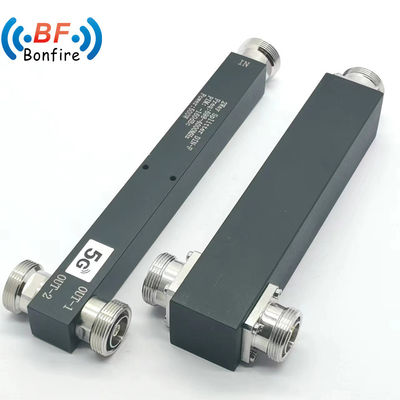 High 698-3800MHz Low Pim 2 Way Reactive Power Splitter voor telecommunicatiesystemen