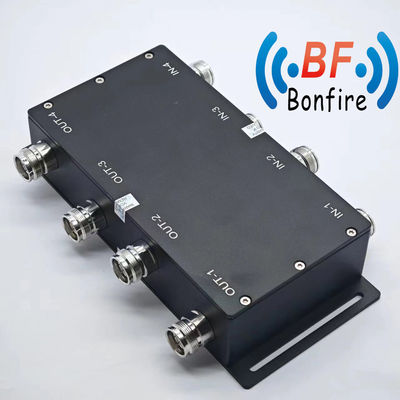 3 in 3 uit Hybride koppelaar met 4.3-10-F/DIN-F/N-F interface Grijz/Rood/Zwart/op maat