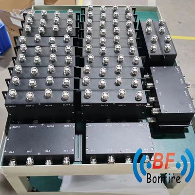 3 in 3 uit Hybride koppelaar met 4.3-10-F/DIN-F/N-F interface Grijz/Rood/Zwart/op maat