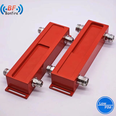 698-4000MHz 3dB hybride koppelaar -155dbc 2X2 RF hybride koppelaar combinator voor Ibs Bts Rood
