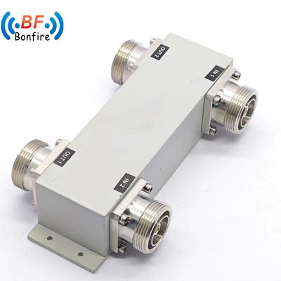 Low Pim 698-4000MHz 300W RF 2X2 Out Hybrid Combiner met 4.3-10-F connector in zwart