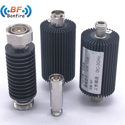 5W 10W 20W 50W 100W 200W Draadloze communicatie Low Pim Microwave Coaxial RF Attenuator