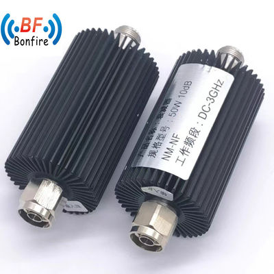 5W 10W 20W 50W 100W 200W Draadloze communicatie Low Pim Microwave Coaxial RF Attenuator