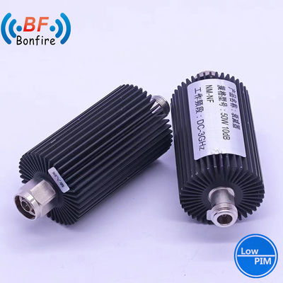 Grijs 100W DC-3800MHz 3-40dB verstelbare attenuator RF coaxiale attenuator voor telecommunicatiesysteem