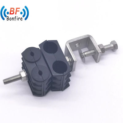 Cable Clamp van roestvrij staal RF Feeder Cable Clamp Coaxial Cable Clip met O-type plastic
