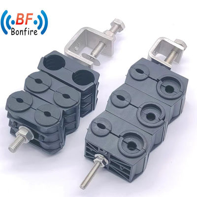 Plastic Fiber Optic Drop Cable Clamp Isolatie Suspension Dood End Anker Clamps