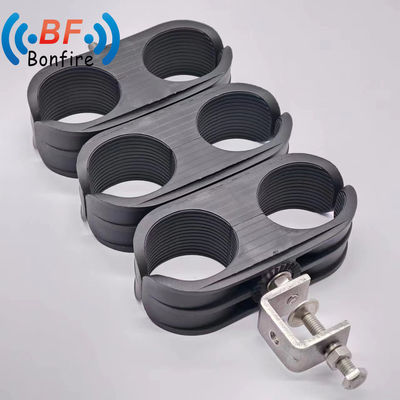 Single Hole 3 Way Self-Locking Tower Cable Clamp Prestaties voor 7/8&quot; Coaxial RF Kabels