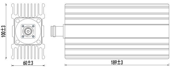Pakket Grootte 10.00cm * 20.00cm * 10.00cm Lage Pimbelasting 698-4000MHz 100W 4.3-10 F 5g Ibs Das