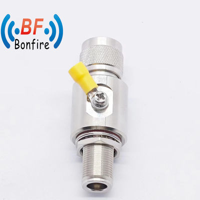 BLQ-060-41101 DC-6000MHz RF Arrester Coaxal Lightning Surge Arrester Nm tot NF Zwart