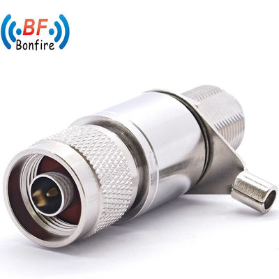 BLQ-060-41101 DC-6000MHz RF Arrester Coaxal Lightning Surge Arrester Nm tot NF Zwart