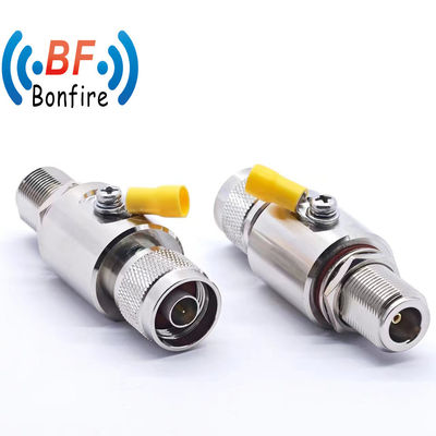 RF Coaxial Surge Protector N Vrouwelijke afsluiting naar SMA Vrouwelijke Jack Lightning Arrester Arrester N-SMA Kky Surge Arrester 90V 6000MHz
