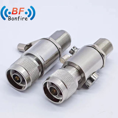 BLQ-XXXXX RF 698-3800MHz Vrouwelijke Jack Coaxial Lightning Arrester N-M tot N-F Interface