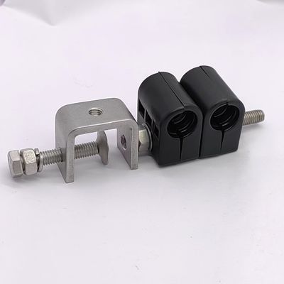 0.410kg Pakket Bruto Gewicht 1/2&quot; en 7/8&quot; Eengat Double Cable Clamps Cable Clips