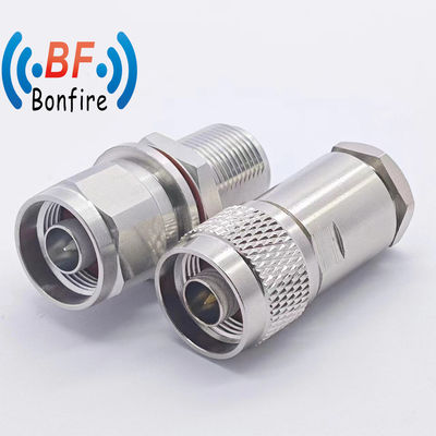 DC-11GHz N Mannelijke rechte klem LMR 400 Captive Type RF Connector Waterdichtheid IP 67