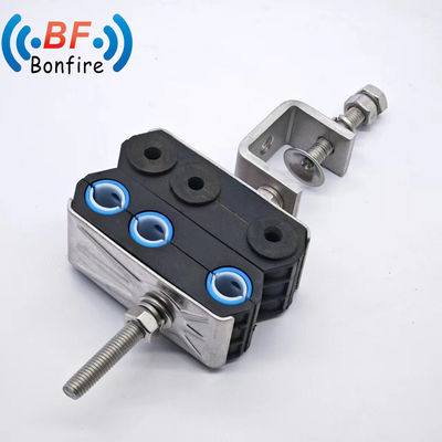 2 gaten op maat maat coaxiale voedingskabelklem voor elektrisch apparaat