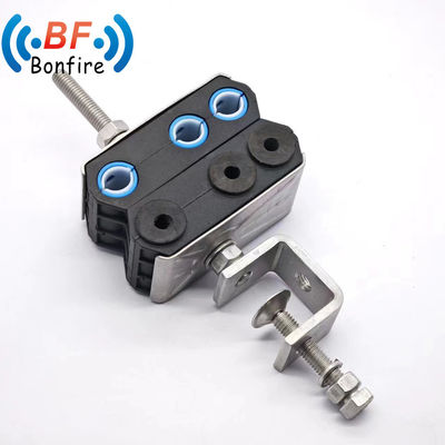 2 gaten op maat maat coaxiale voedingskabelklem voor elektrisch apparaat