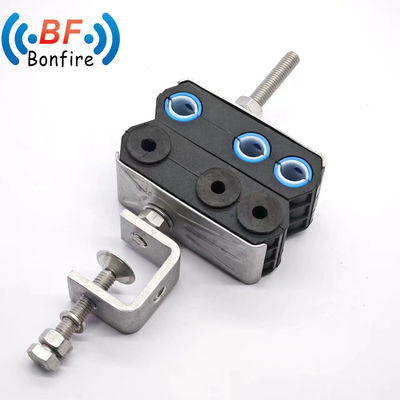 2 gaten op maat maat coaxiale voedingskabelklem voor elektrisch apparaat