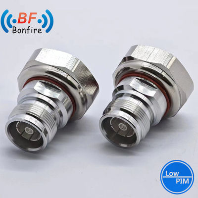 Waterdicht RF-connector DC-4GHz -155dbc N Vrouwelijk tot 4,3-10 Mannelijk RF-adapter IP 67
