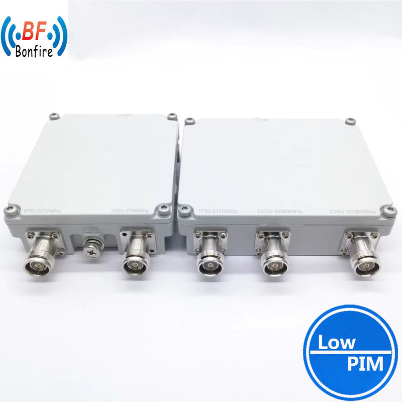 1710-1880/1920-2690MHz RF Twin-Diplexer Double Unit voor indoor/outdoor IP65 toepassingen