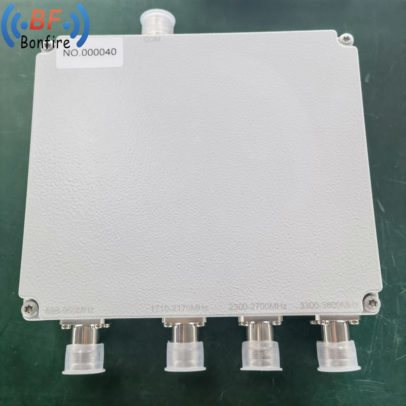 RF 5g Indoor Combined 1710-2700MHz Quadplexer met 4in 1out Diplexer en N 4310 DIN Connector