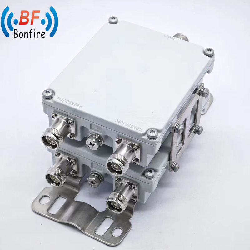 1710-1880/1920-2170/2300-2700MHz VHF UHF RF Diplexer N Vrouwelijk Type Dual Band Combiner
