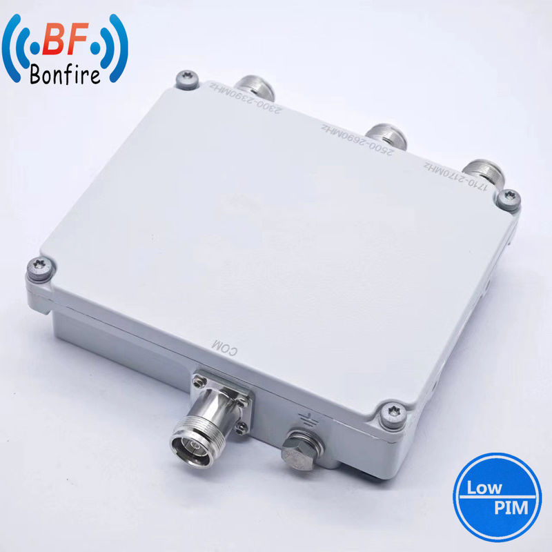 1710-2170MHz 2300-2690MHz Breedband Duplexer RF Low Pim Diplexer Combiner 4.3-10 Vrouwelijk