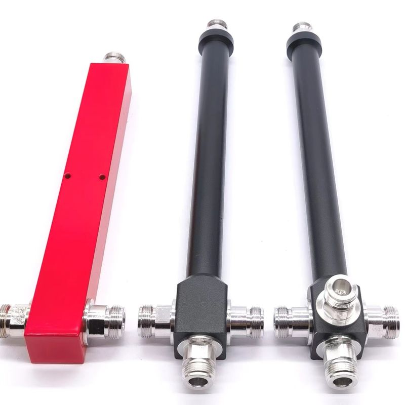 Hoog vermogen N-F 2/3/4 Way Splitter voor openbare veiligheid 698-3800MHz/Grijz/Rood/Zwart/Aangepast