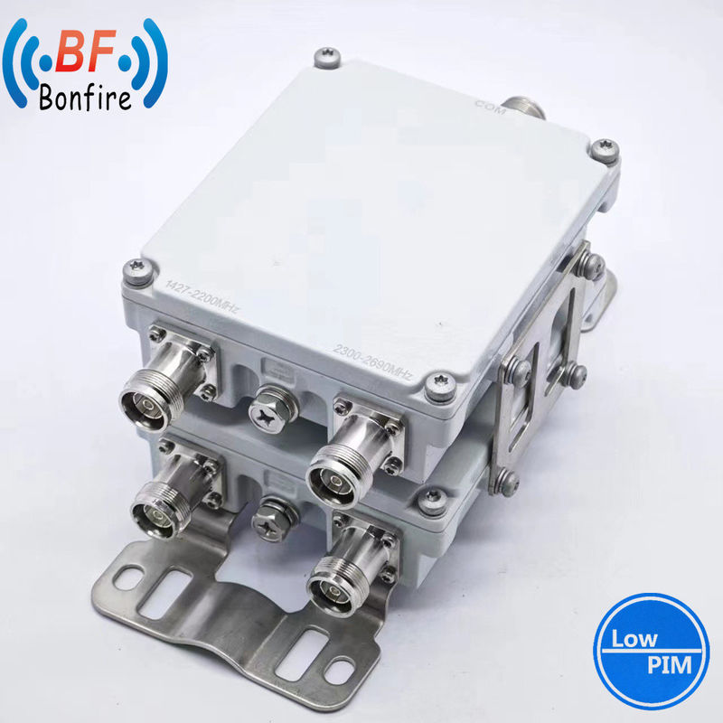 HLQ-XXXXX 1710-2170MHz 2300-2690MHz RF Dual-Band Combiner N Vrouwelijk voor bi-directionele