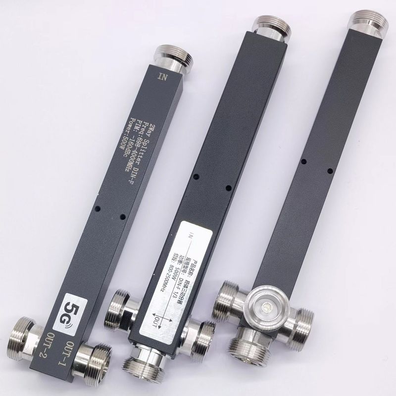 617-4000MHz DIN F 2/3/4 Way Low Pim Reactive High Power Splitter Das voor buiten IP65