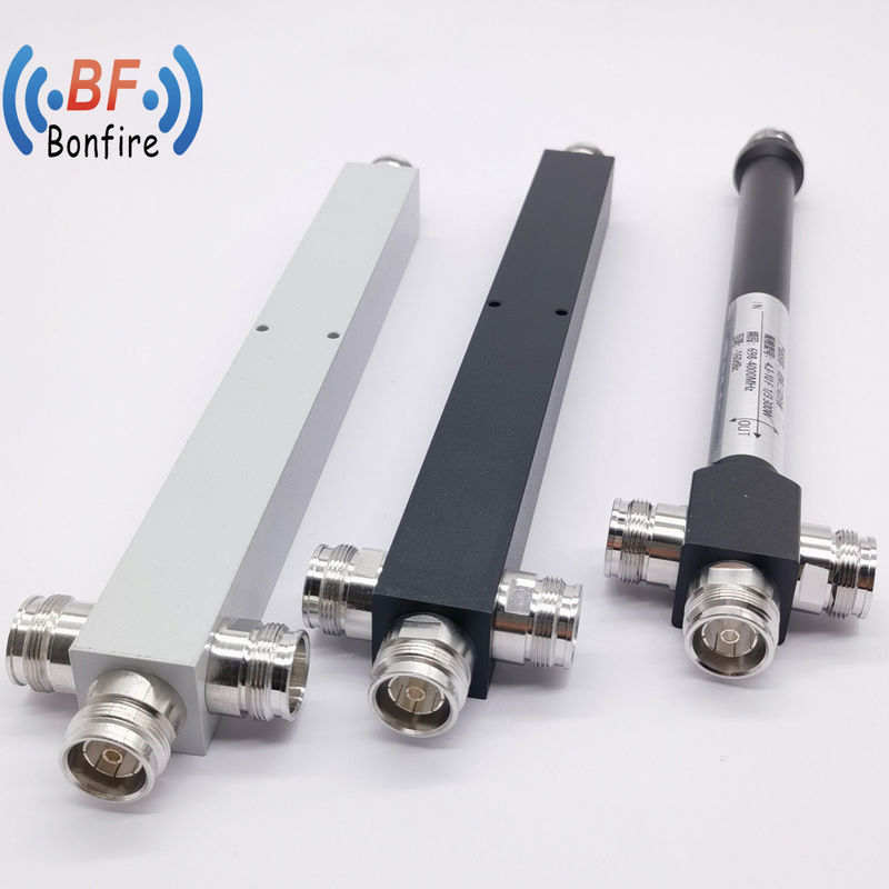 Hoog vermogen 350-3800MHz 2-weg cavity power splitter met DIN vrouwelijke connectoren Geschikt
