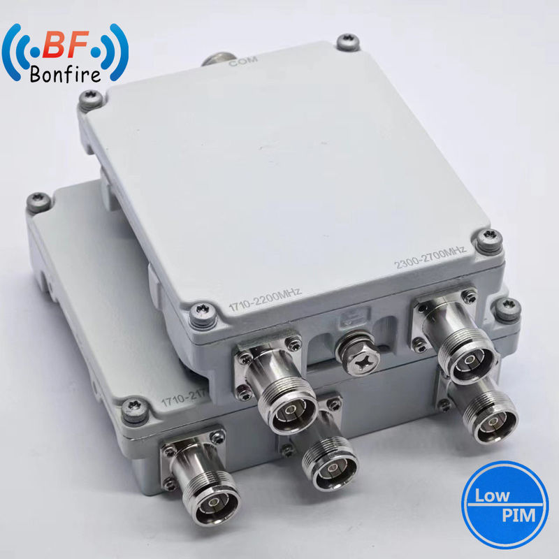 RF FM VHF UHF Triplexer Diplexer Combiner 1710-1880 1920-2170 MHz 4 N Vrouwelijke connector