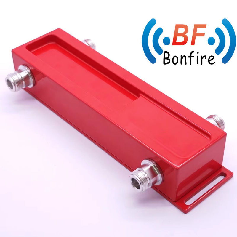 698-3800MHz 2 1 2 2 Draadloos Low Pim Indoor Hybrid Coupler Hybrid Combiner N-F in Grijs