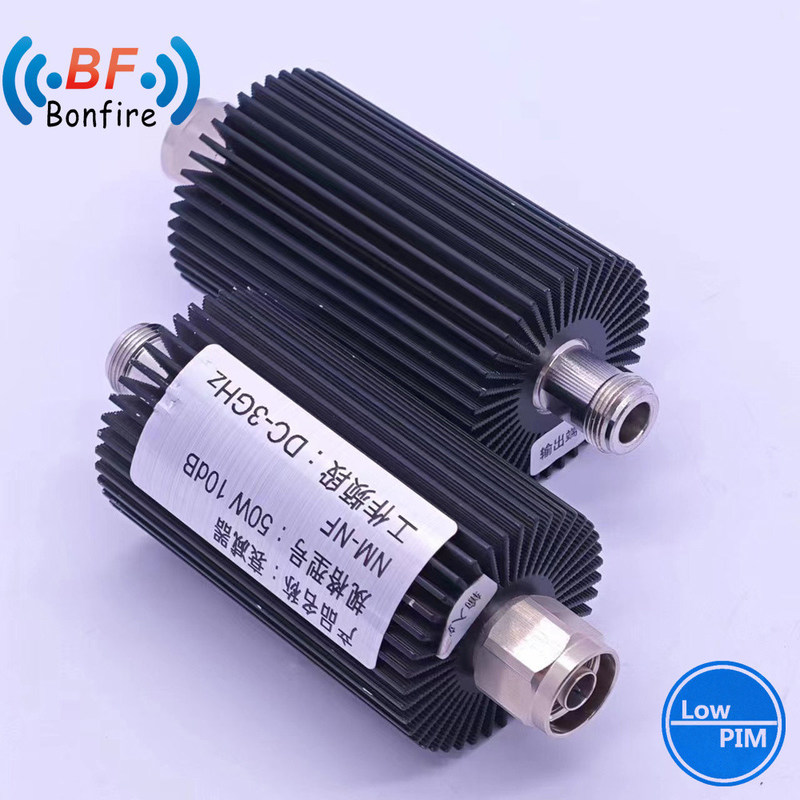 Grijs 100W DC-3800MHz 3-40dB verstelbare attenuator RF coaxiale attenuator voor telecommunicatiesysteem
