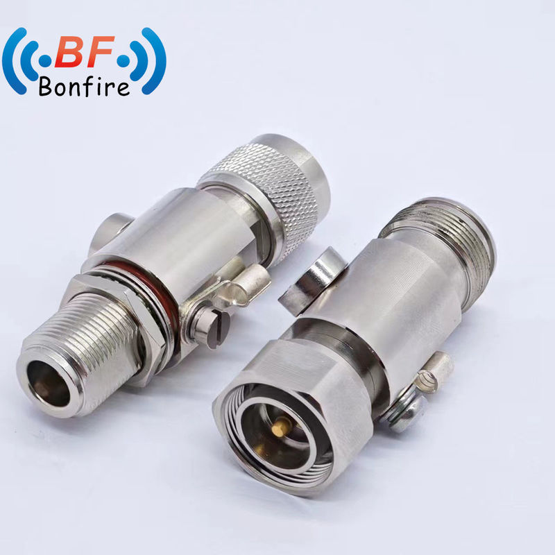 BLQ-XXXXX RF 698-3800MHz Vrouwelijke Jack Coaxial Lightning Arrester N-M tot N-F Interface