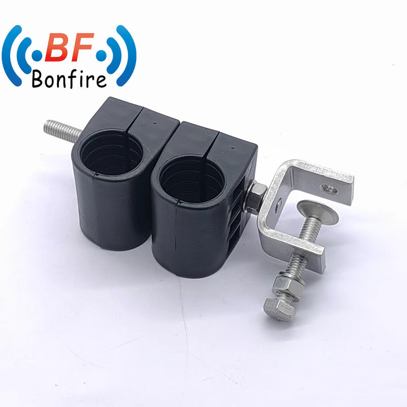 0.410kg Pakket Bruto Gewicht 1/2&quot; en 7/8&quot; Eengat Double Cable Clamps Cable Clips