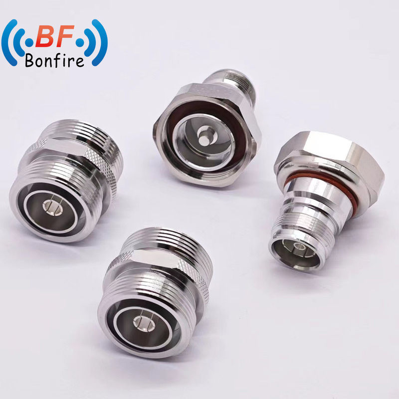 RF-aansluiting met 7/16 Dinf tot 4310f rechte type -155dbc DC-4GHz lage VSwr RF-adapter waterdichtheid IP 67